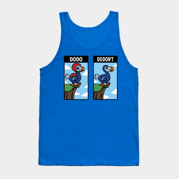 Cute Funny Kawaii Prehistoric Dodo Bird Funny Clever Pun Meme Tank Top by BoggsNicolas